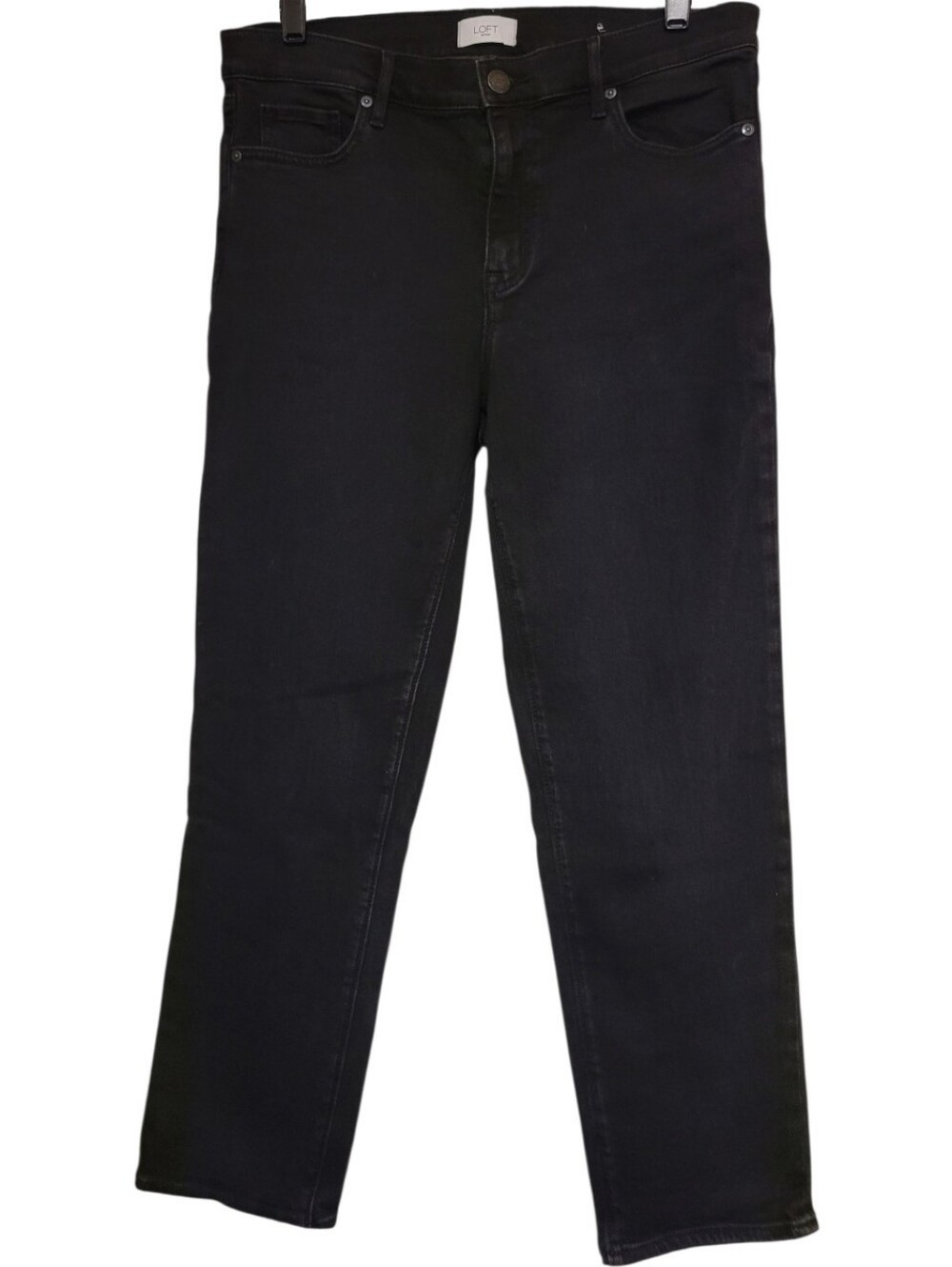 The Loft Boyfriend Jeans Black Womens Size 8 Measures 33x27